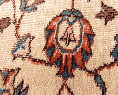 Vintage Hand-Knotted Distressed Turkish Rug