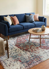 Distressed Vintage Area Rug