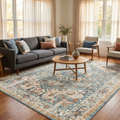 Multi-Colour Vintage Area Rug