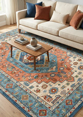 Multi-Colour Vintage Area Rug