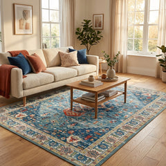 Blue Vintage Area Rug