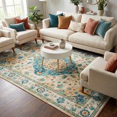 Multi-Colour Traditional Area Rug