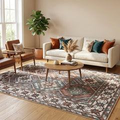 Multi-Colour Geometrical Area Rug