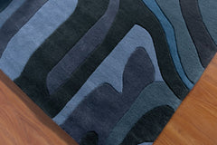 Stream Series 4 Modern Wool Rug