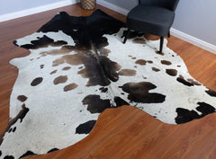 Tri-Color Cowhide Rug