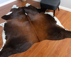 Tri-Color Cowhide Rug