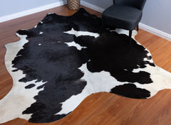 Black And White Cowhide Rug
