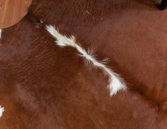 Hereford Brown And White Cowhide Rug