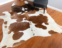 Tri-Color Cowhide Rug