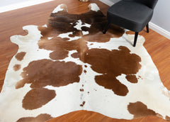 Tri-Color Cowhide Rug