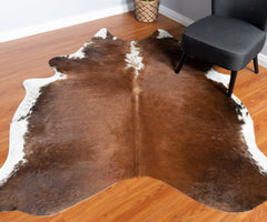 Tri-Color Cowhide Rug