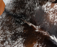 Salt Pepper Tri-Color Cowhide Rug