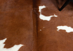 Brown And White Cowhide Rug