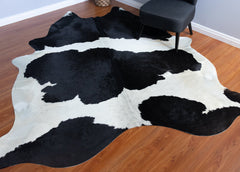 Black And White Cowhide Rug