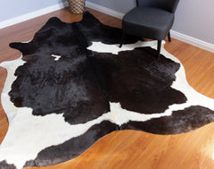 Black And White Cowhide Rug