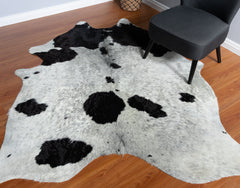 Black And White Cowhide Rug