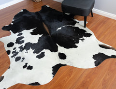 Black And White Cowhide Rug