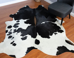 Black And White Cowhide Rug
