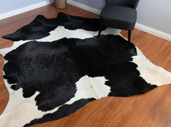 Black And White Cowhide Rug