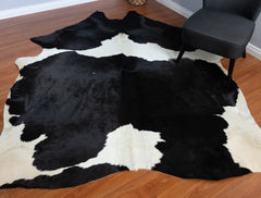 Black And White Cowhide Rug