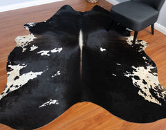 Black And White Cowhide Rug