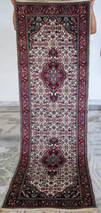 Oriental Agra Hand-Knotted Wool Hallway Runner Rug