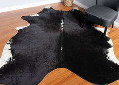 Black And White Cowhide Rug