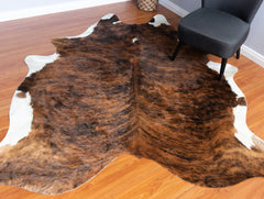 Exotic Dark Brindle Cowhide Rug