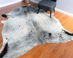 Salt Pepper Black And White Cowhide Rug