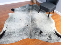Salt Pepper Black And White Cowhide Rug