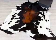 Reddish Cowhide Rug (Size: 240 x 220 CM)