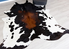 Reddish Cowhide Rug (Size: 240 x 220 CM)