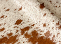 Salt Pepper Tri-Color Cowhide Rug (Size: 230 x 200 CM)