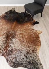 Salt Pepper Tri-Color Cowhide Rug (Size: 250 x 190 CM)