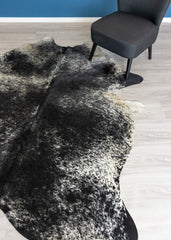 Salt Pepper Black & White Cowhide Rug (Size: 230 x 190 CM)