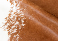 Hereford Brown And White Cowhide Rug (Size: 220 x 210 CM)