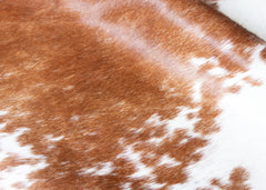 Brown And White Cowhide Rug (Size: 230 x 210 CM)