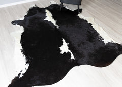 Black And White Cowhide Rug (Size: 250 x 220 CM)
