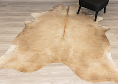 Champagne Cowhide Rug (Size: 240 X 200 CM)