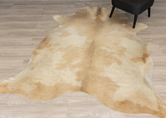 Champagne Cowhide Rug (Size: 240 X 200 CM)