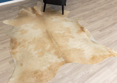 Champagne Cowhide Rug (Size: 240 X 200 CM)
