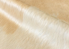 Champagne Cowhide Rug (Size: 240 X 200 CM)