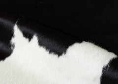 Black And White Cowhide Rug (Size: 260 X 230 CM)