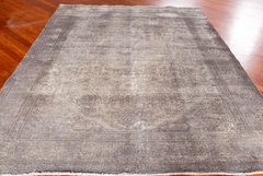 Vintage Tabriz Hand-Knotted Wool Persian Rug