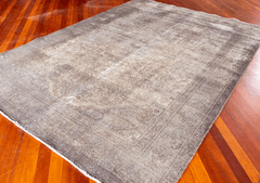 Vintage Tabriz Hand-Knotted Wool Persian Rug