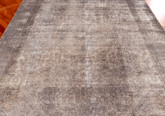 Vintage Tabriz Hand-Knotted Wool Persian Rug