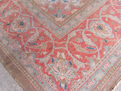 Vintage Mahal Hand-Knotted Wool Persian Rug