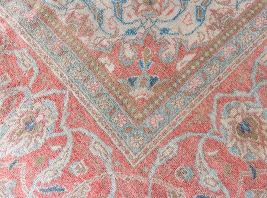 Vintage Mahal Hand-Knotted Wool Persian Rug