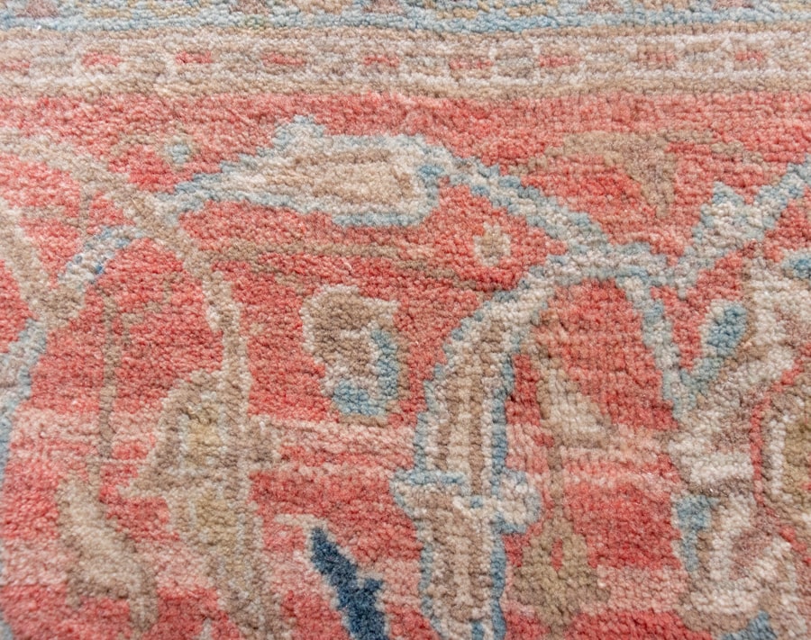 Vintage Mahal Hand-Knotted Wool Persian Rug