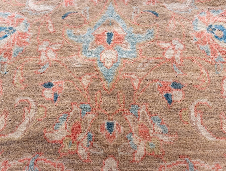 Vintage Mahal Hand-Knotted Wool Persian Rug